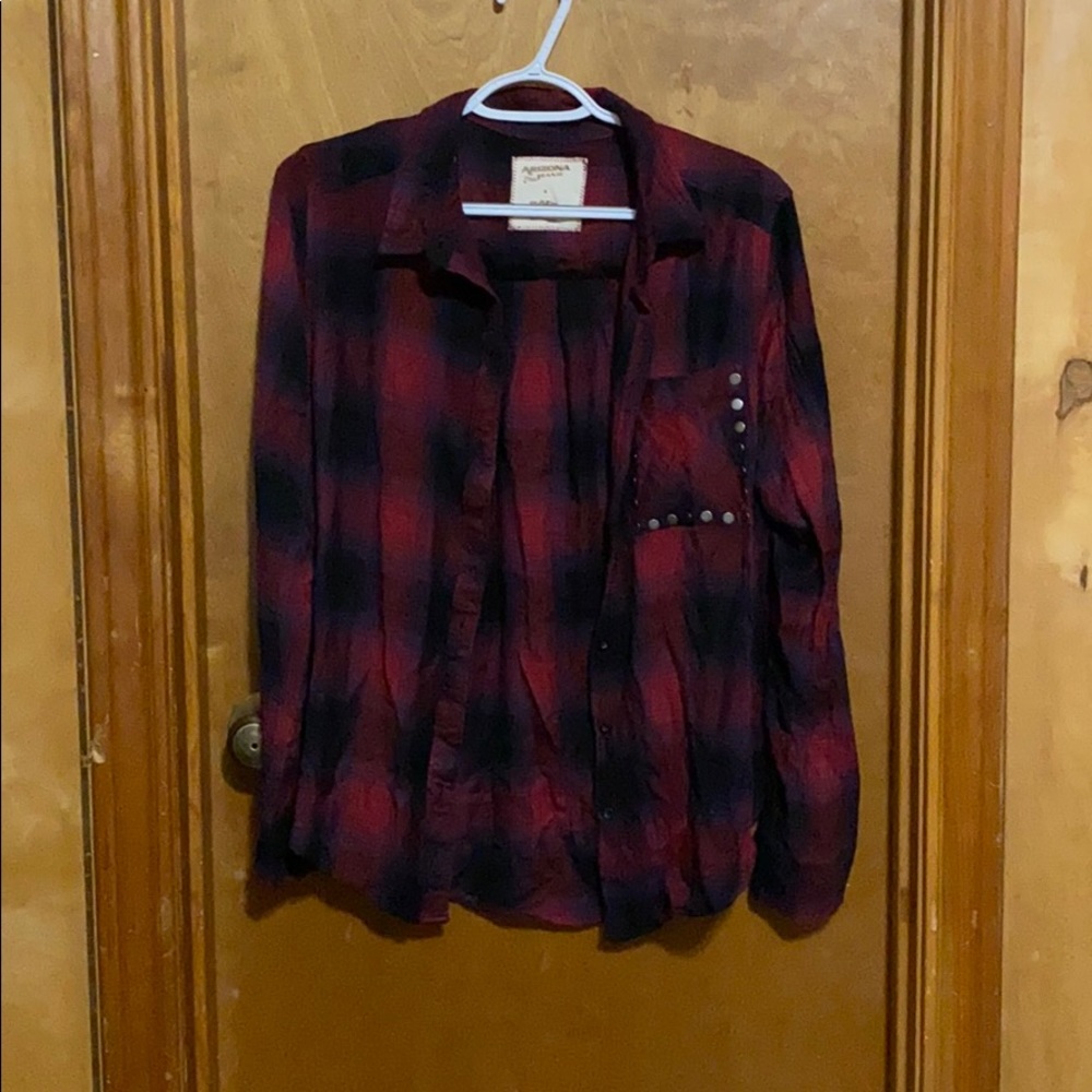Red Navy Flannel